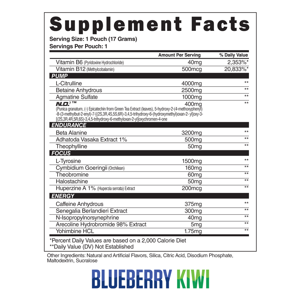 Steel Supplements Sample Amped-AF Sample Packets