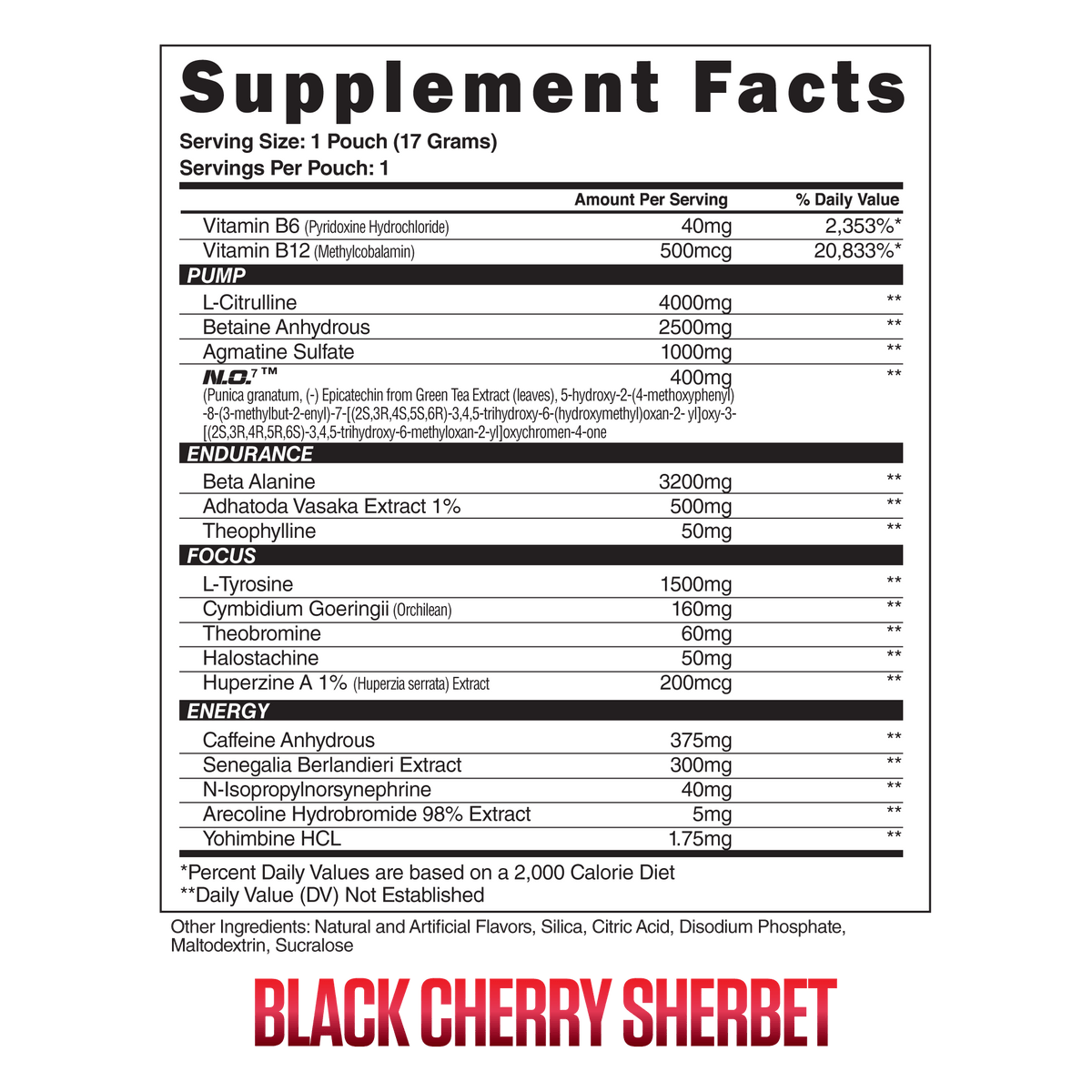 Steel Supplements Sample Amped-AF Sample Packets