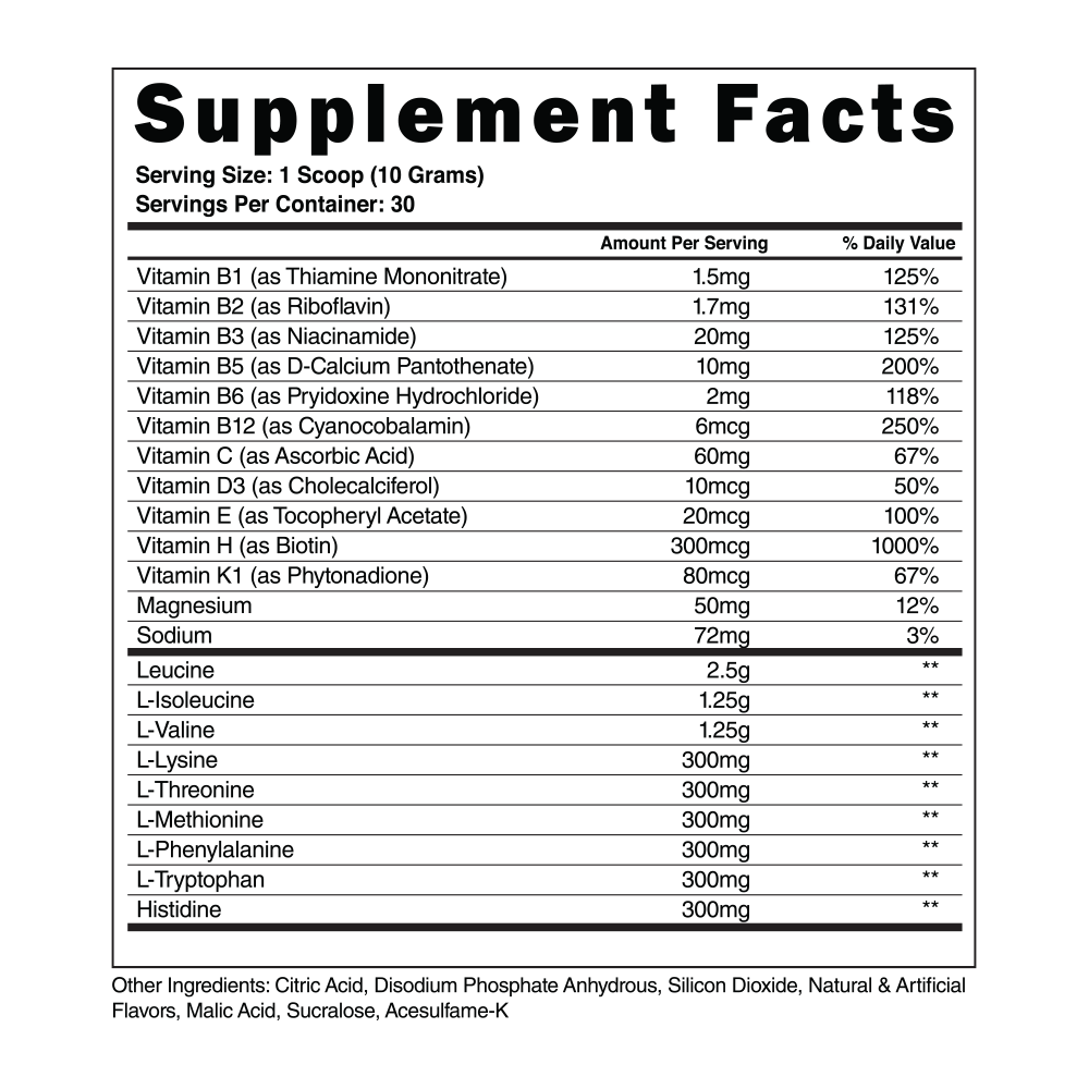 The Steel Supplements Supplement BCAAS|EAAS