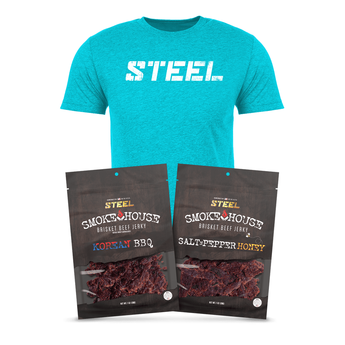 Steel Supplements Bundle XS / White STEEL on Tahiti Teal...