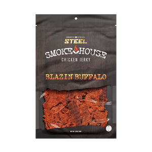 Steel Supplements Jerky 2.5 oz. Blazin' Buffalo - Gourmet Chicken Jerky