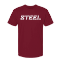 Cardinal with White STEEL T-Shirt