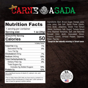 Steel Supplements Jerky Carne Asada - Brisket Beef Jerky