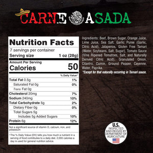 Steel Supplements Jerky Carne Asada - Brisket Beef Jerky