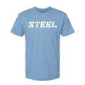 Carolina Blue with White STEEL T-Shirt
