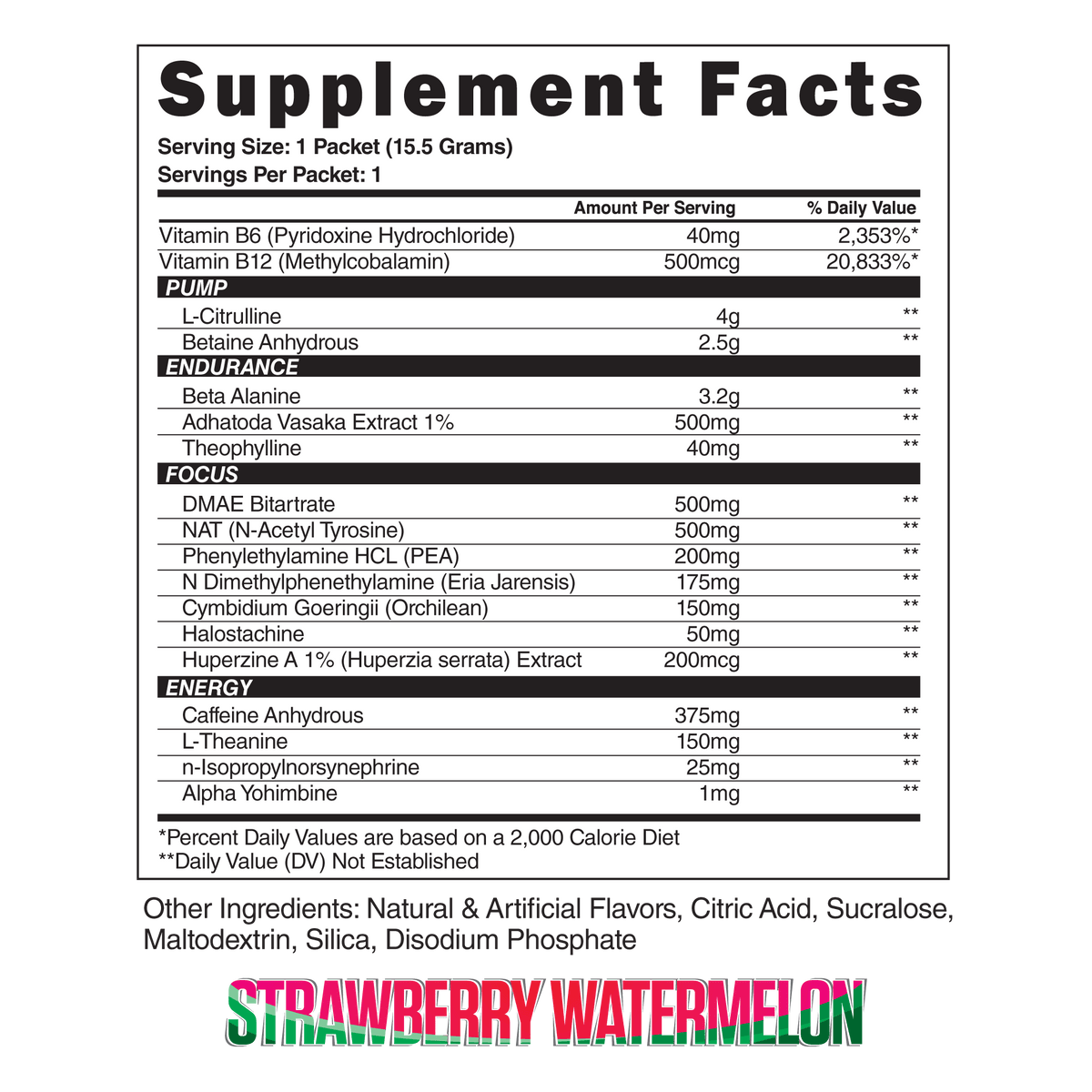 Steel Supplements Sample Charged Sample Packets