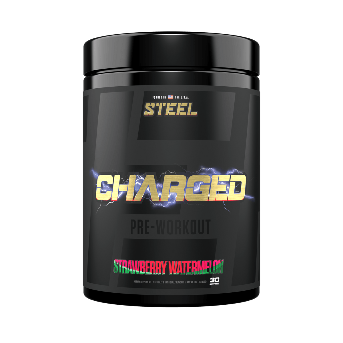 The Steel Supplements Supplement Strawberry Watermelon CHARGED