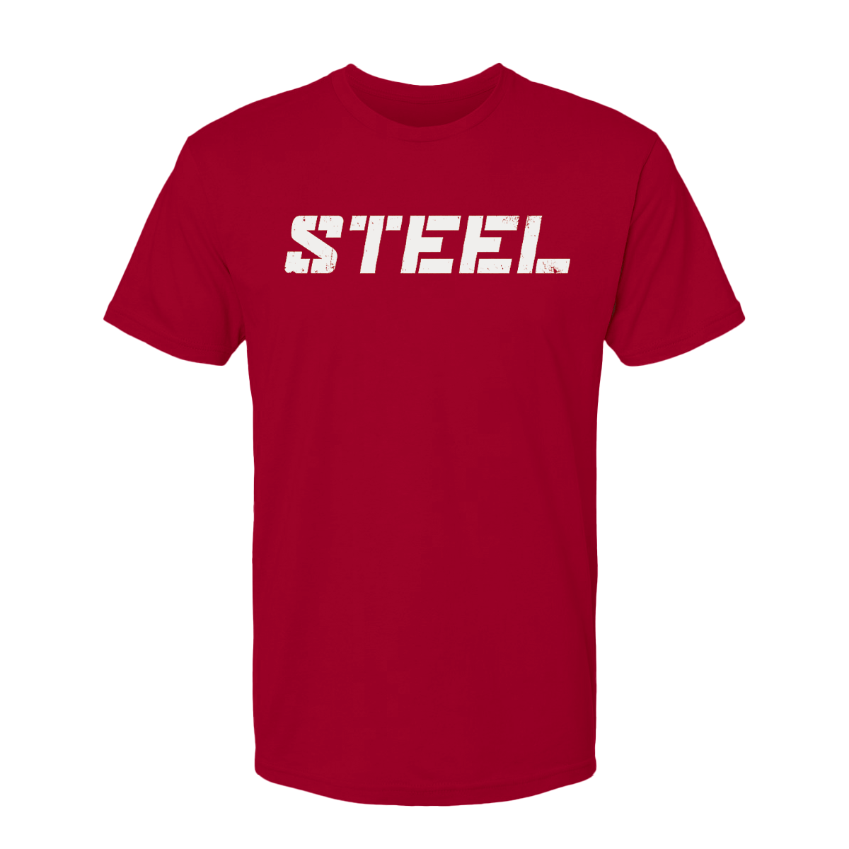Steel Supplements Apparel Red with White STEEL / S Collegiate...
