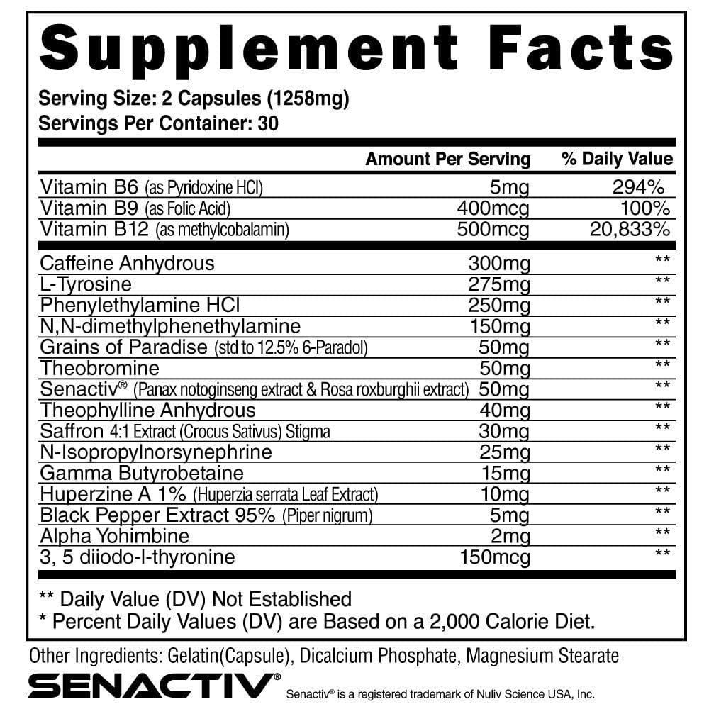 The Steel Supplements Fat Burner Copy of SHREDDED-AF