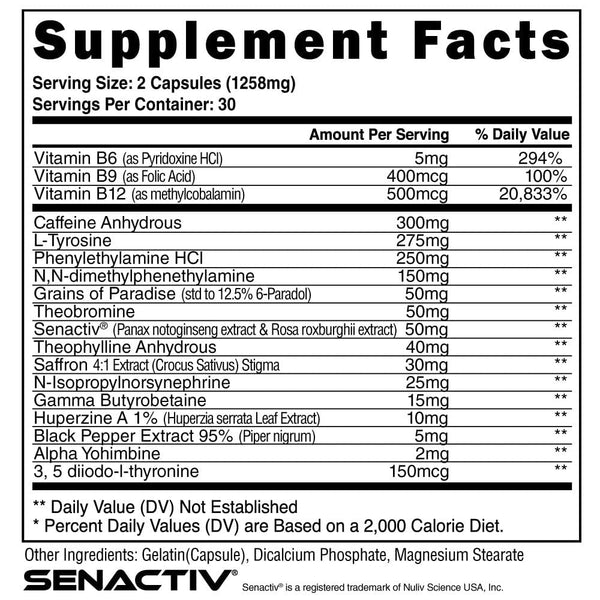 The Steel Supplements Fat Burner Copy of SHREDDED-AF