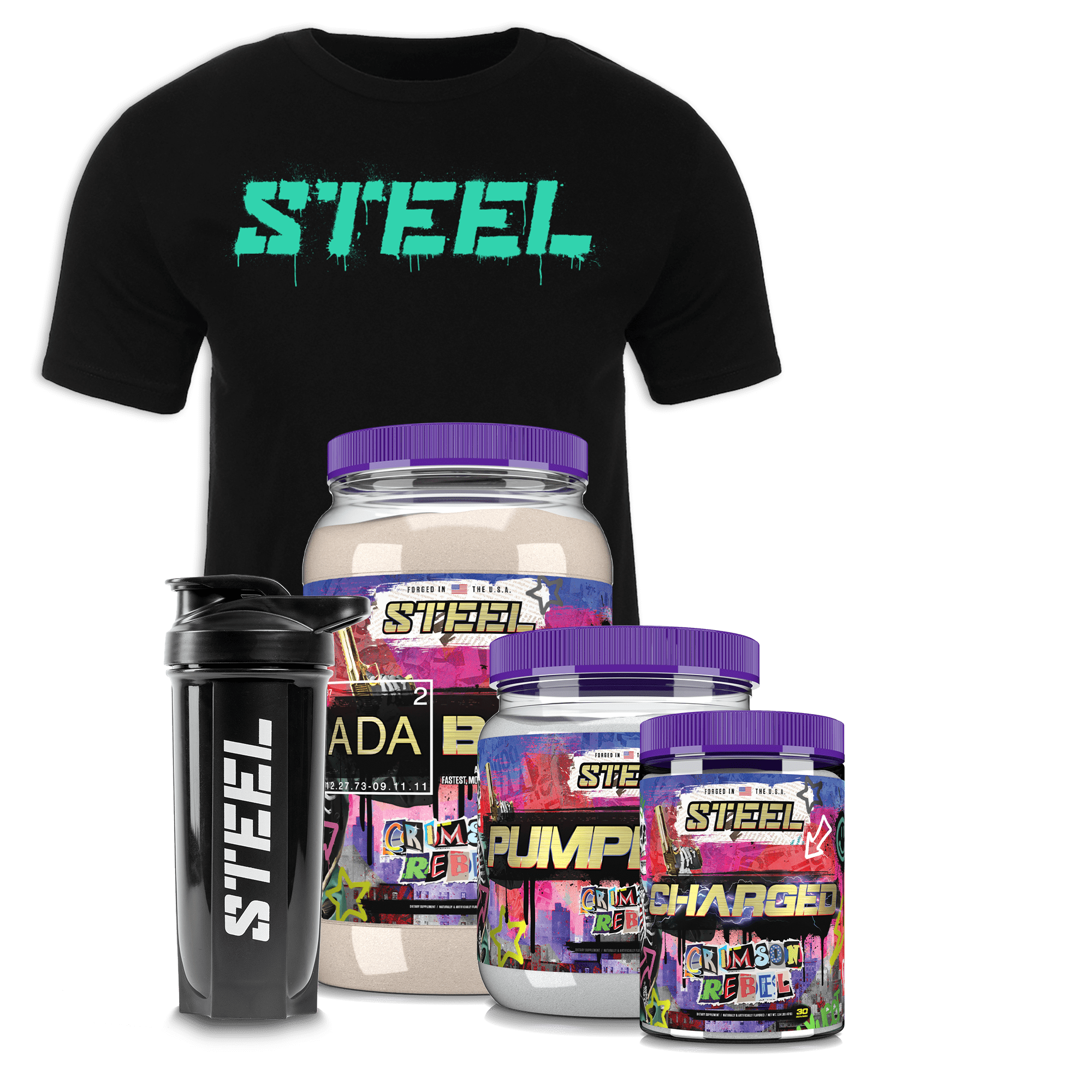Crimson Rebel Super Stack Steel Supplements