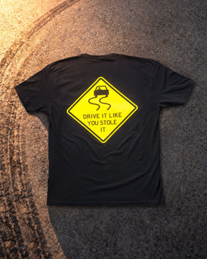 The Steel Supplements Apparel Drive it Like You Stole It- Yellow Diamond Version