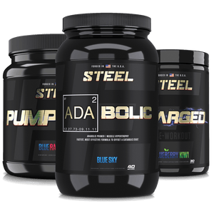 Steel Supplements Stack Blue Sky / Blueberry Kiwi / Blue Raspberry ELITE PRE-WORKOUT STACK