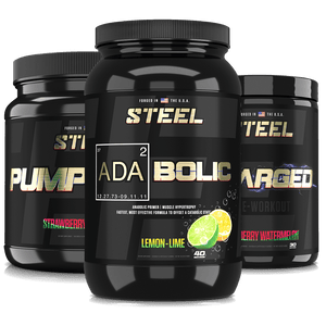 Steel Supplements Stack Lemon Lime / Strawberry Watermelon / Strawberry Watermelon ELITE PRE-WORKOUT STACK