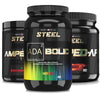 Steel Supplements Stack Candy Bliss / Black Cherry Sherbet / Lavaburst ENHANCED PRE-WORKOUT STACK