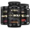 Steel Supplements Stack Strawberry Banana / Berryburst / Lavaburst ENHANCED PRE-WORKOUT STACK