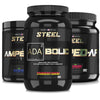 Steel Supplements Stack Strawberry Banana / Blueberry Kiwi / Blue Raspberry ENHANCED PRE-WORKOUT STACK