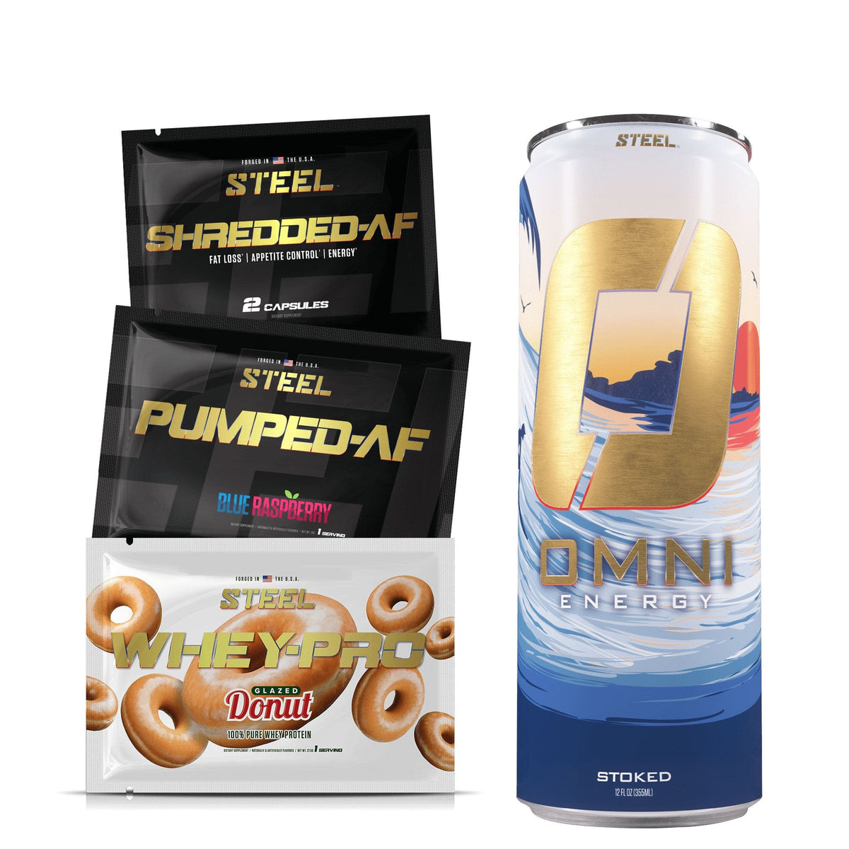 Steel Supplements ‍Free Sample Bundle + Omni Stoked (100% off)