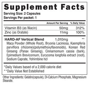 The Steel Supplements Sample Hard-AF Sample Packets