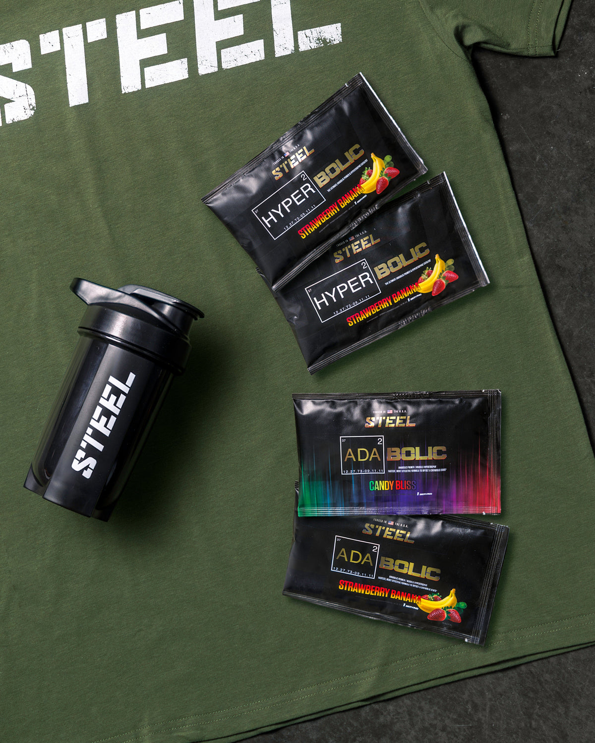 Steel Supplements Promo Bundle hyperbolic and adabolic bundle