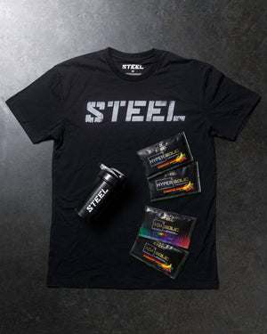 Steel Supplements Promo Bundle Black / L hyperbolic and adabolic bundle