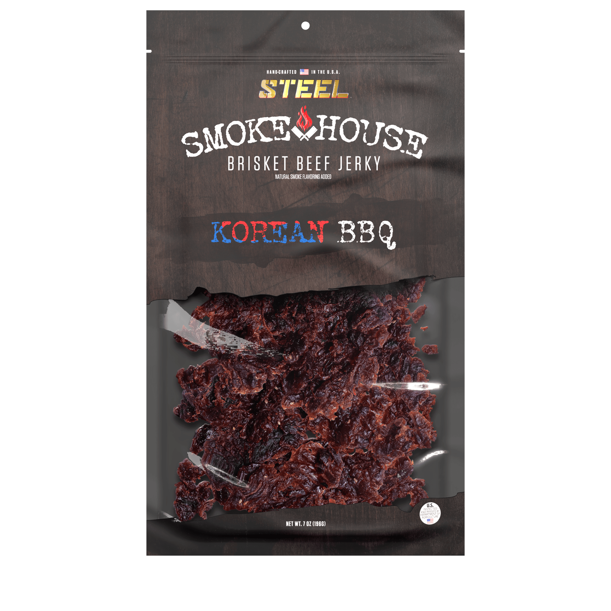 Steel Supplements Jerky 7 oz. Korean BBQ - Brisket Beef Jerky
