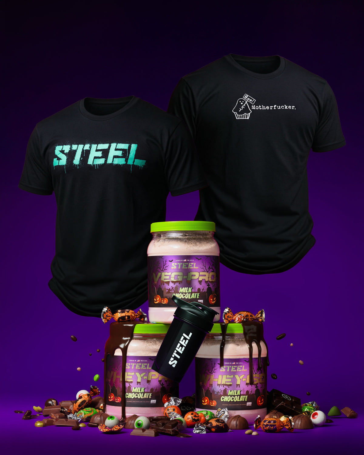 Steel Supplements Supplement Limited Edition Halloween Protein Bundle