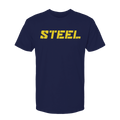 Navy with Yellow Steel T-Shirt