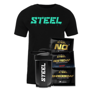 Steel Supplements Promo Bundle Large / Crimson Rebel / Shredded-AF/NO7/Rested-AF Samples New Halloween Bundle
