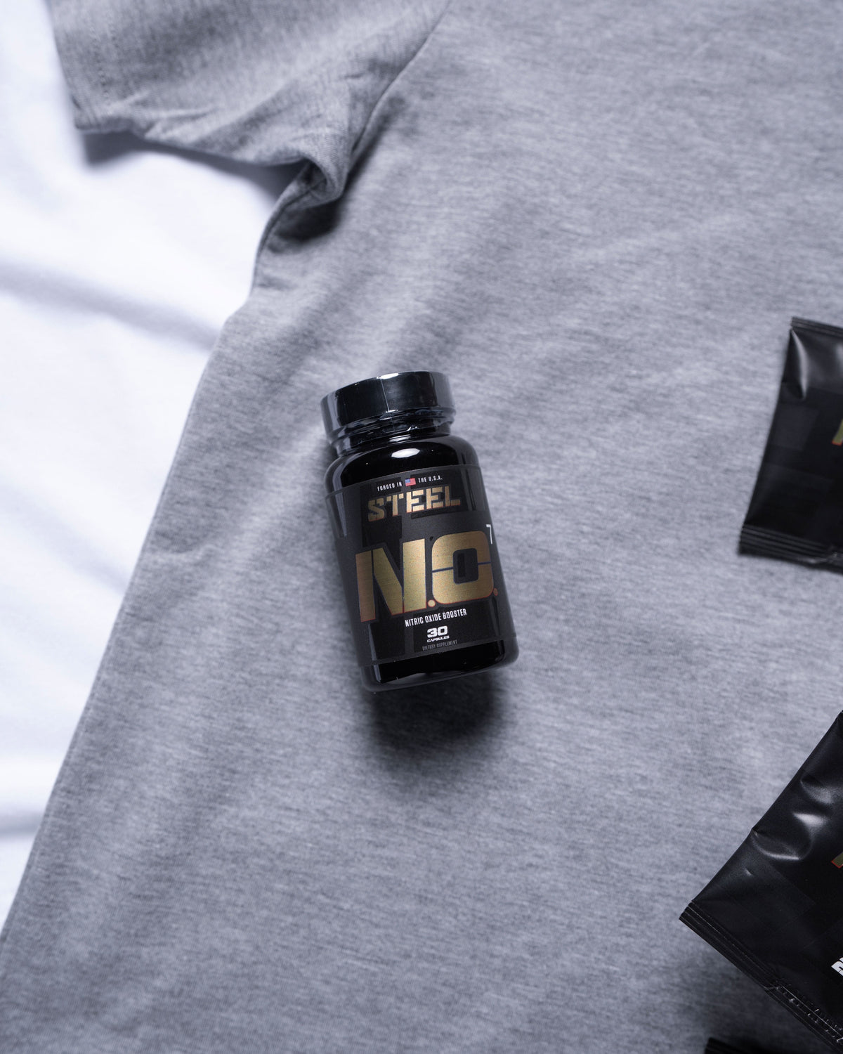 Steel Supplements Promo Bundle NO7 + Hard AF Tin + Shirt