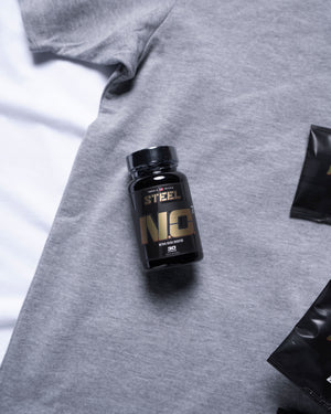 Steel Supplements Promo Bundle NO7 + Hard AF Tin + Shirt