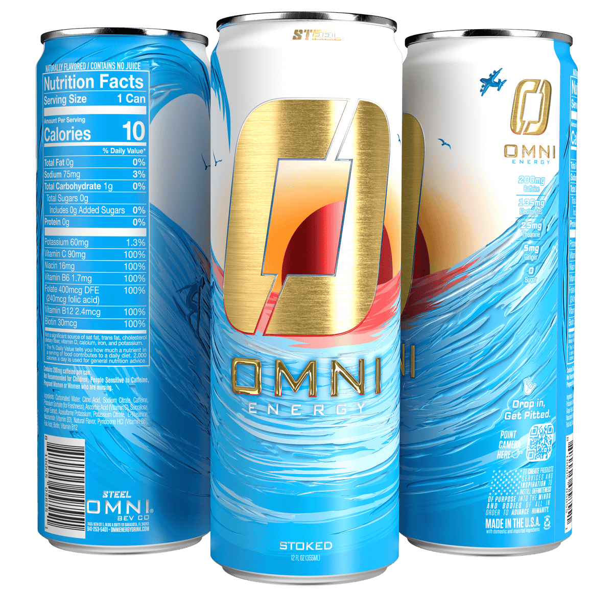 Steel Supplements Supplement Omni Energy - Case of 12 Cans