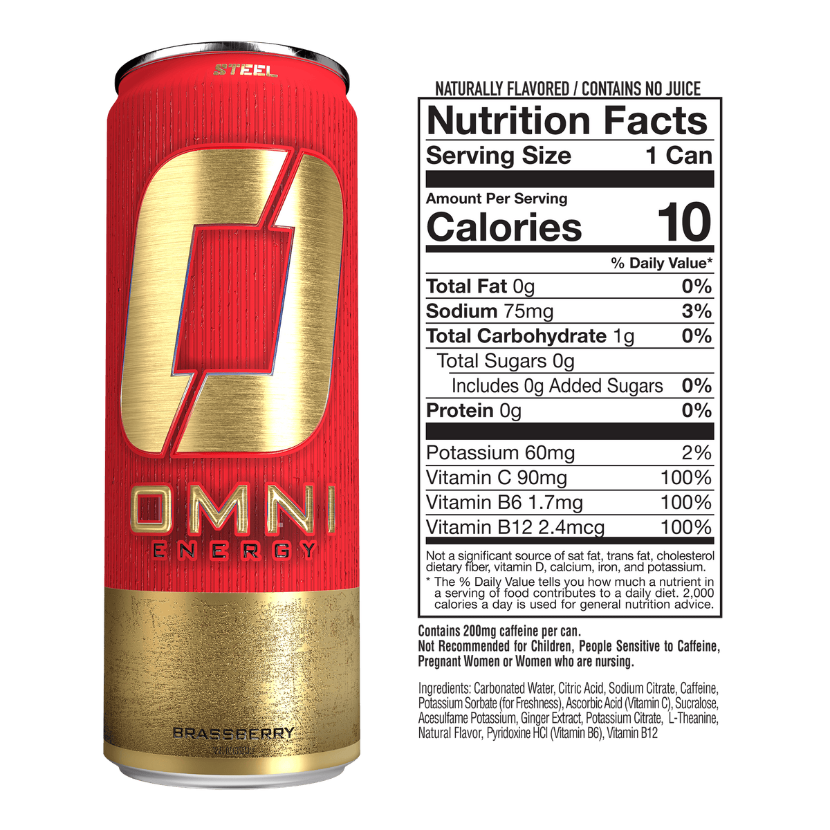 Steel Supplements Supplement Omni Energy - Case of 12 Cans