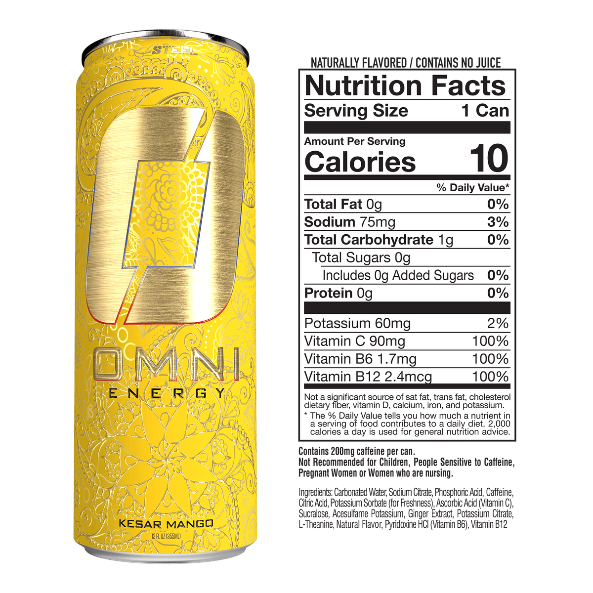 Steel Supplements Supplement Omni Energy - Case of 12 Cans