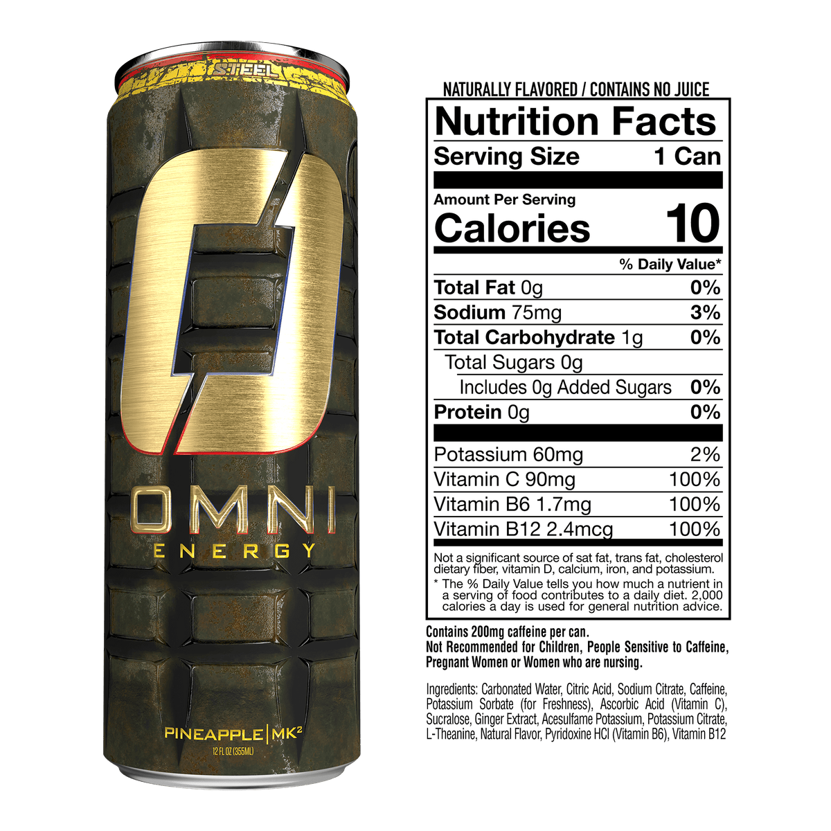 Steel Supplements Supplement Omni Energy - Case of 12 Cans