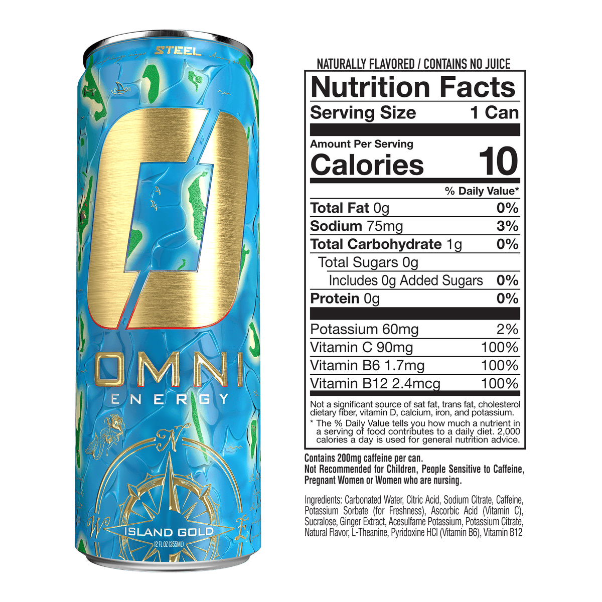 Steel Supplements Supplement Omni Energy - Case of 12 Cans