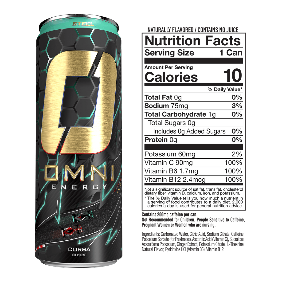 Steel Supplements Supplement Omni Energy - Case of 12 Cans