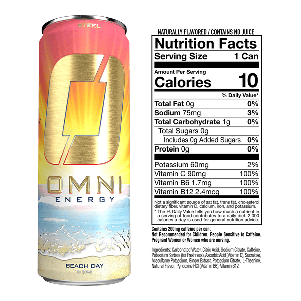 Steel Supplements Supplement Omni Energy - Case of 12 Cans