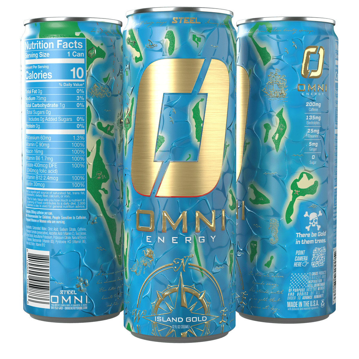 Steel Supplements Supplement Omni Energy - Case of 12 Cans