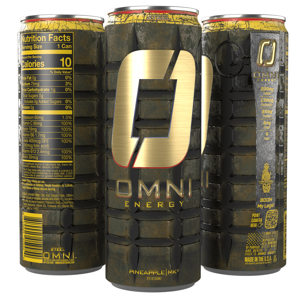 Steel Supplements Supplement Omni Energy - Case of 12 Cans