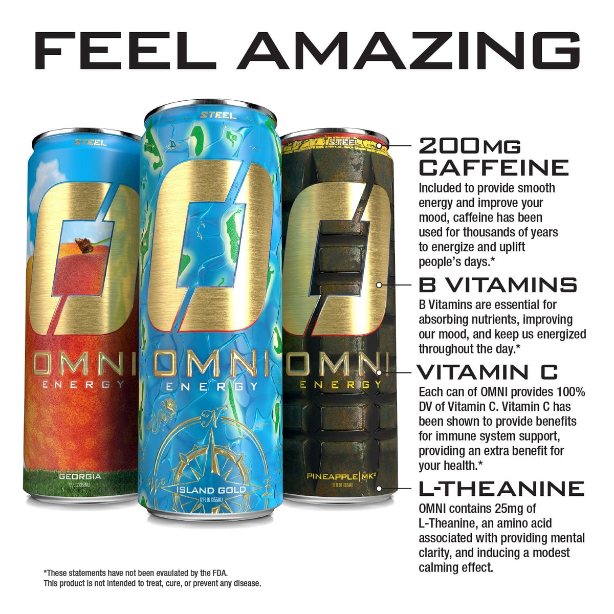 Steel Supplements Supplement Omni Energy - Case of 12 Cans