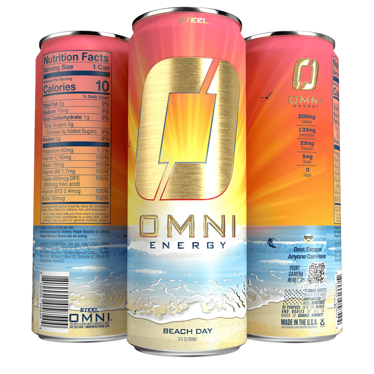 Steel Supplements Supplement Omni Energy - Case of 12 Cans