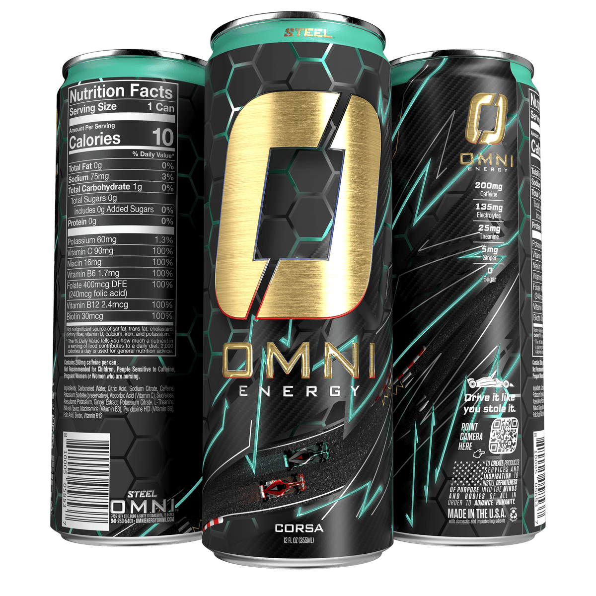 Steel Supplements Supplement Omni Energy - Case of 12 Cans