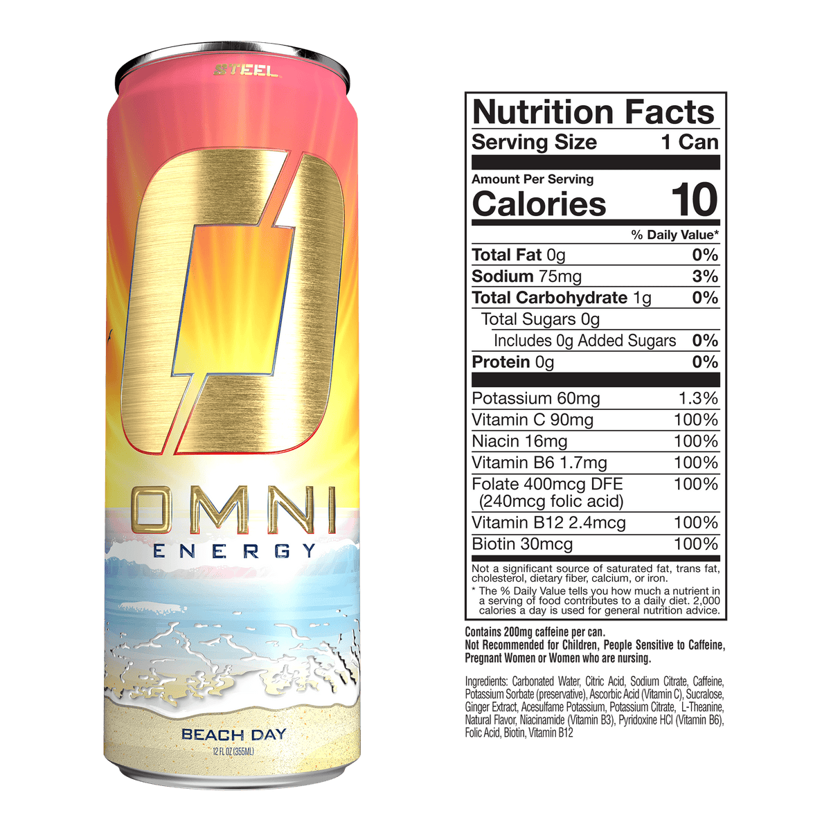 Steel Supplements Supplement Omni Energy - Case of 12 Cans