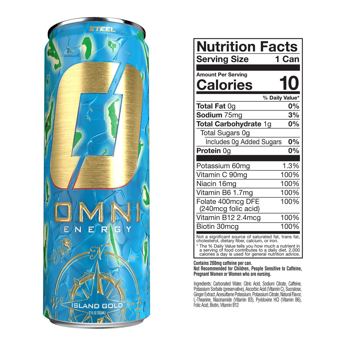 Steel Supplements Supplement Omni Energy - Case of 12 Cans