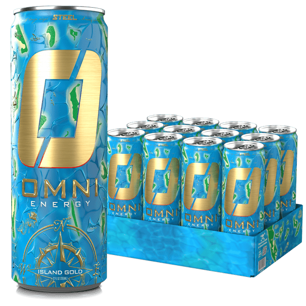 Steel Supplements Supplement Island Gold Case of 12 Cans Omni Energy - Case of 12 Cans