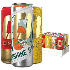 Steel Supplements Supplement Variety Pack Case (Mango, Florida, Brassberry) - 12 cans Omni Energy - Case of 12 Cans