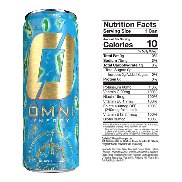 Steel Supplements Supplement Omni Energy Drink Bundle - 1 Can of Each Flavor