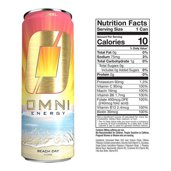 Steel Supplements Supplement Omni Energy Drink Bundle - 1 Can of Each Flavor