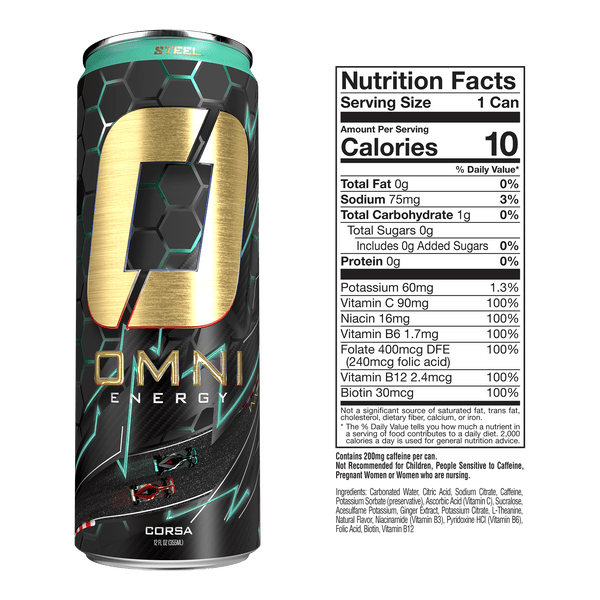 Steel Supplements Supplement Omni Energy Drink Bundle - 1 Can of Each Flavor